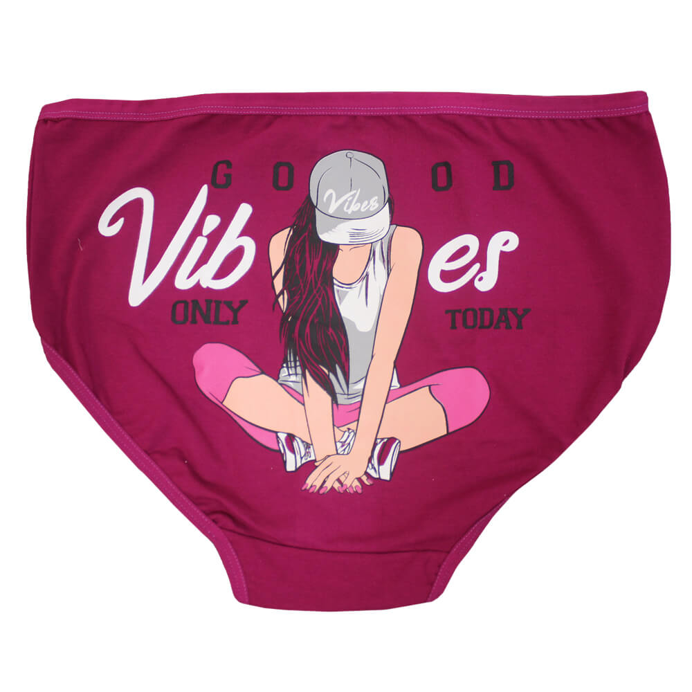 شورت زنانه نخی توتن مدل پشت چاپی دختر - Image 5