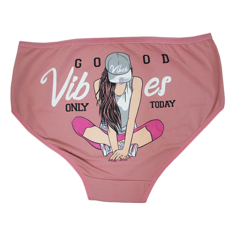 شورت زنانه نخی توتن مدل پشت چاپی دختر - Image 6