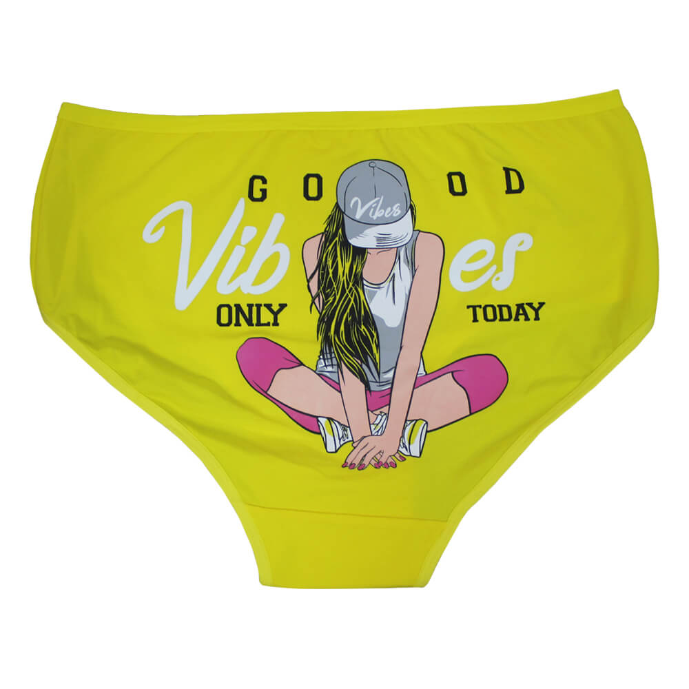 شورت زنانه نخی توتن مدل پشت چاپی دختر - Image 7