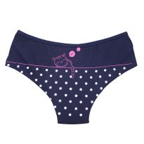 شورت زنانه نخی طرح گربه