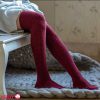 جوراب زنانه ساق بلند طرح بافت زنجیری